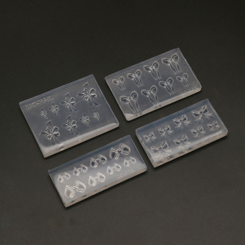 [Hàng mới về] Khuôn silicone tạo hình nơ resin trang trí móng nghệ thuật