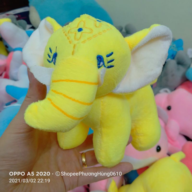 Gấu bông Cá heo , Thú bông Voi con mềm mịn hàng cao cấp size 27cm siêu đáng yêu