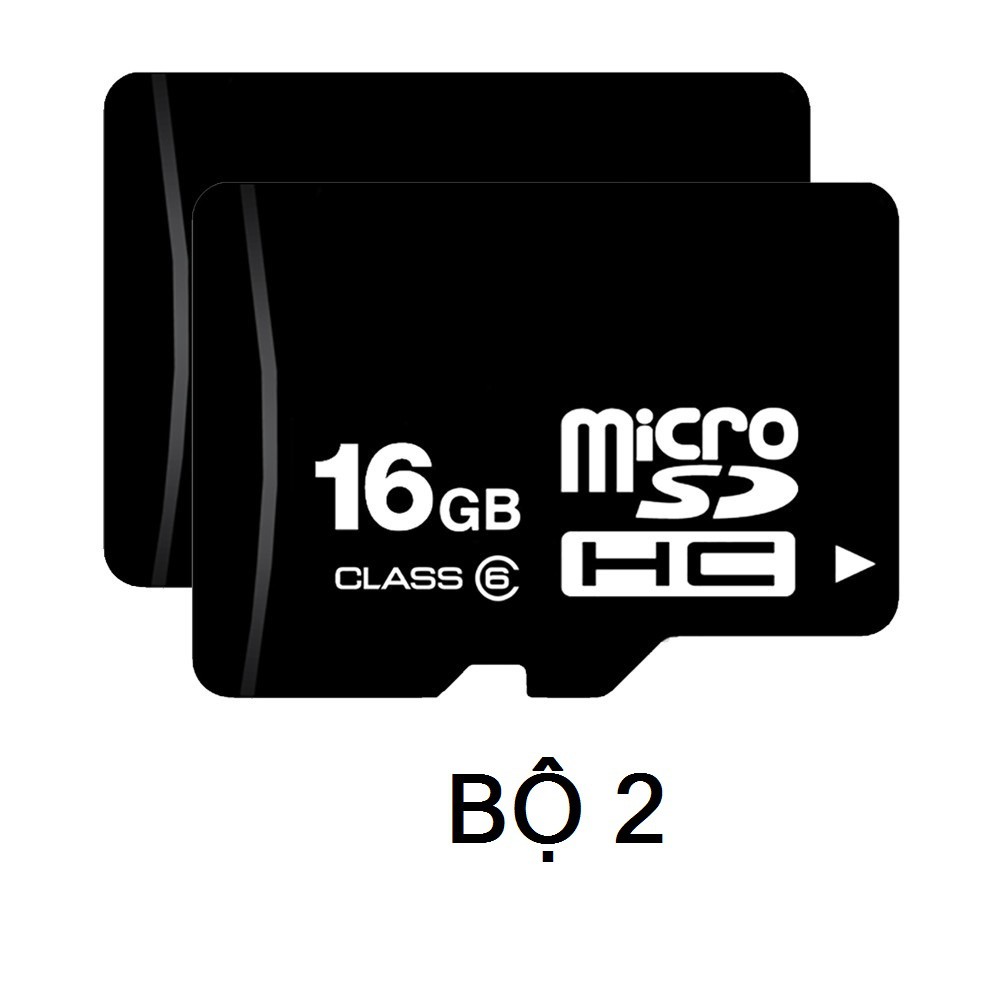 Bộ 2 thẻ nhớ 16GB microSDHC OEM Class 6 - Bảo hành 1 năm