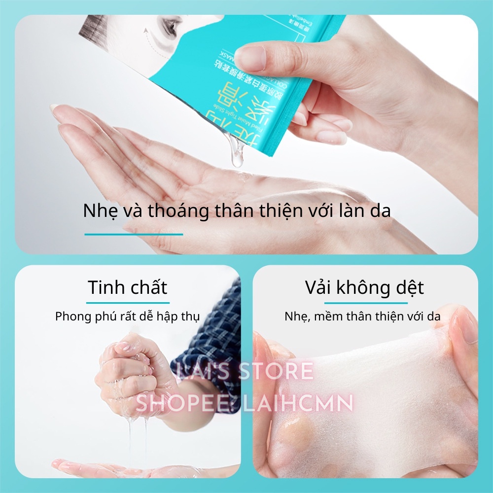 Mặt Nạ Nâng Cơ Mặt Images Collagen Tender Thiết Kế 3D Giúp Nâng Và Săn Chắc Khuôn Mặt Chữ V Dưỡng Ẩm, Trắng Sáng Da