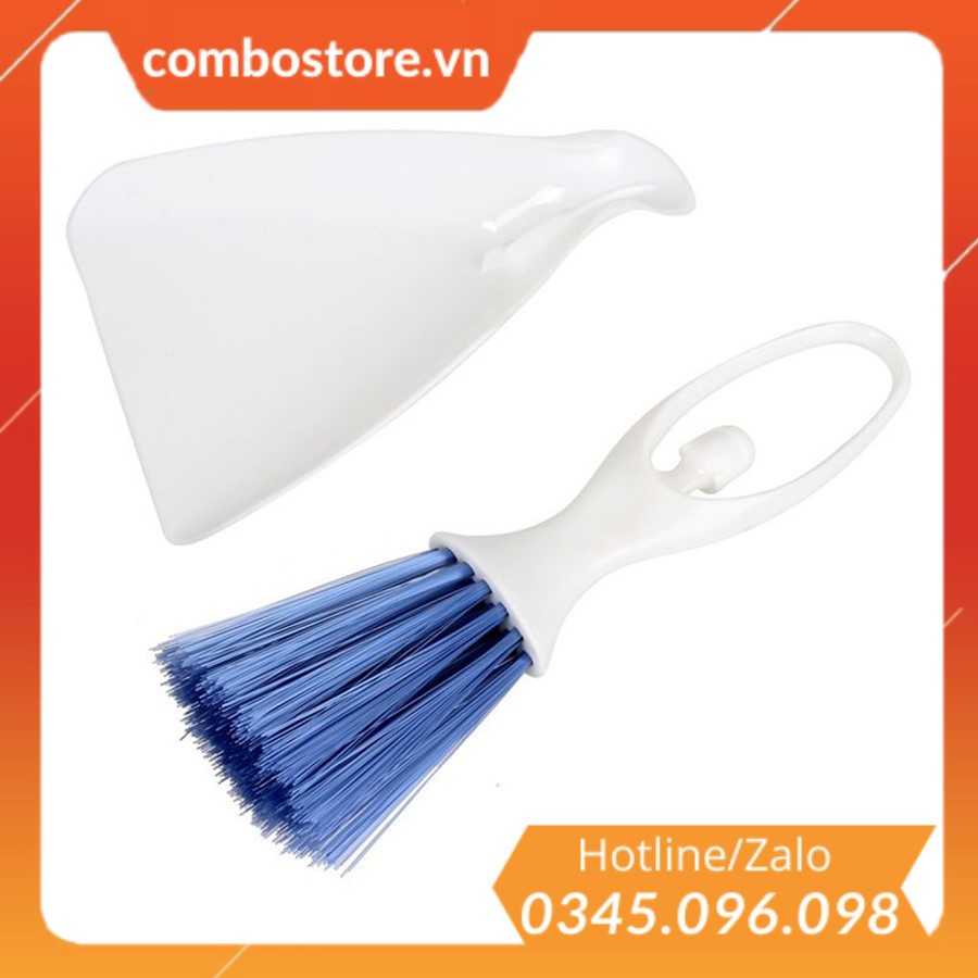 Bộ chổi xẻng vệ sinh nội thất ô tô đa năng