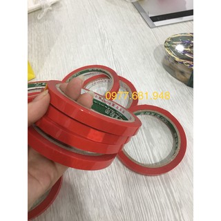 Băng dính máy buộc đầu túi nilong, băng dính máy buộc túi, băng dính (10 cuộn)