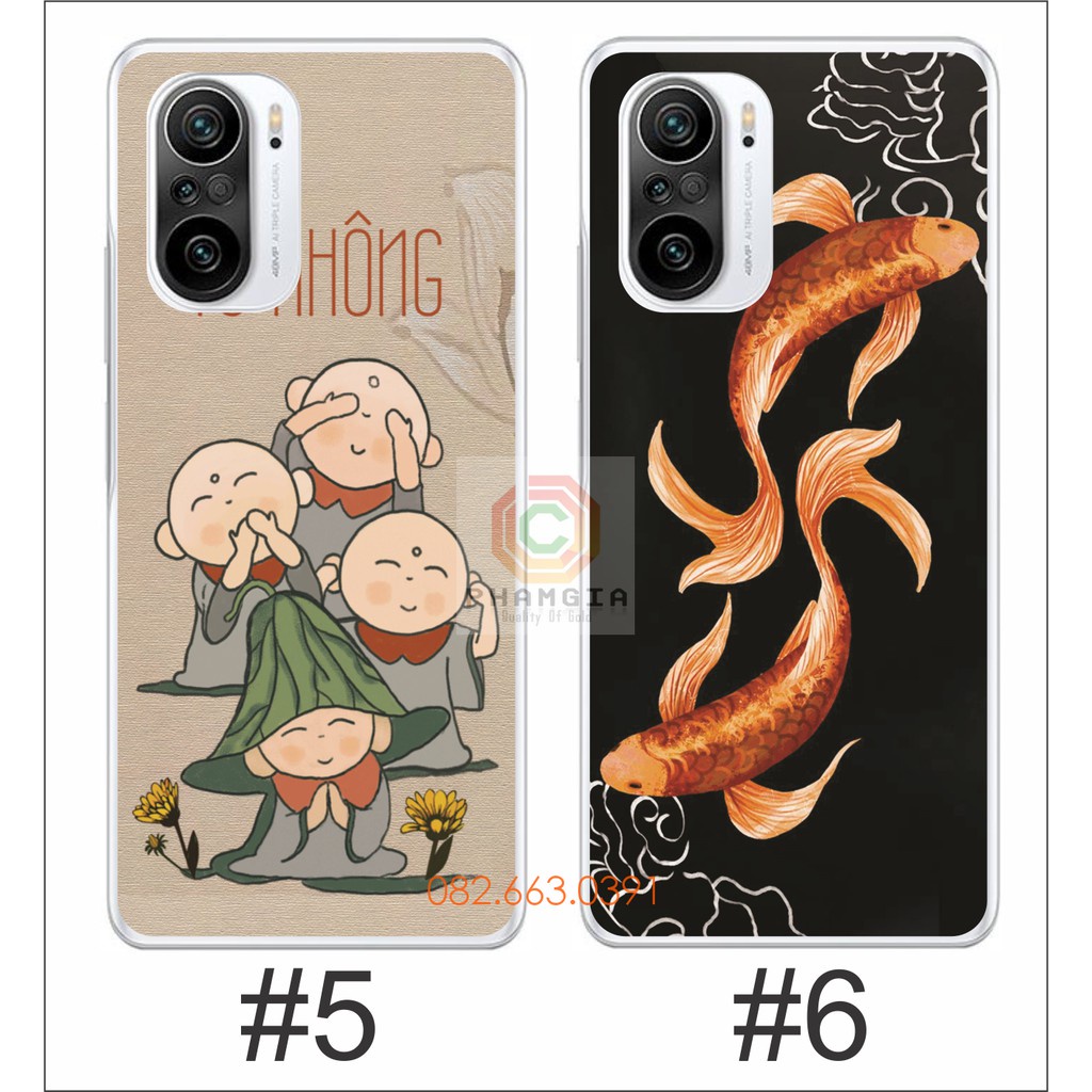 Ốp lưng Xiaomi Redmi K40 / K40 Pro 5G / Xiaomi 11i / Poco F3 dẻo trong in hình thư pháp