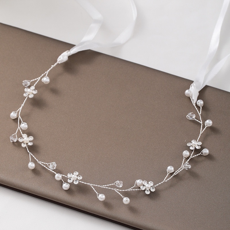 Băng Đô Đính Đá Ngọc Trai Nhân Tạo Phong Cách Cổ Điển