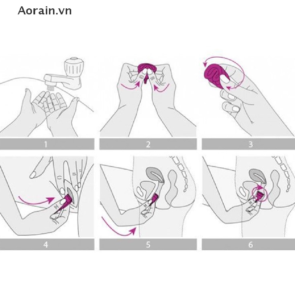 [Hàng mới về] Cốc nguyệt san bằng silicone cấp y tế dành cho phái nữ