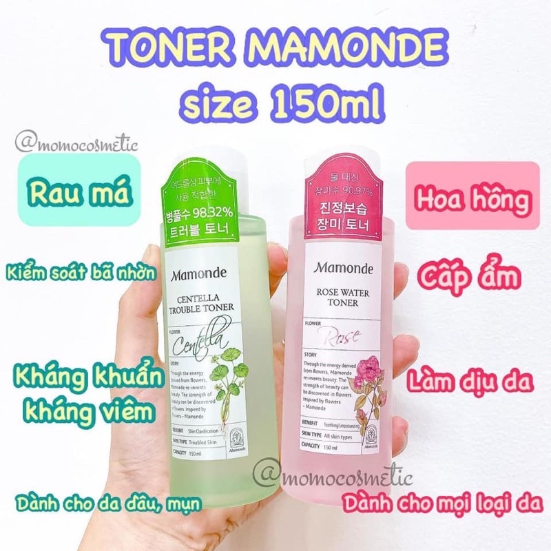 [Mã SKAMLTSM9 giảm 10% đơn 99K] Toner Mamonde