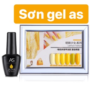Sơn gel as vàng chanh SM ( chai đen )