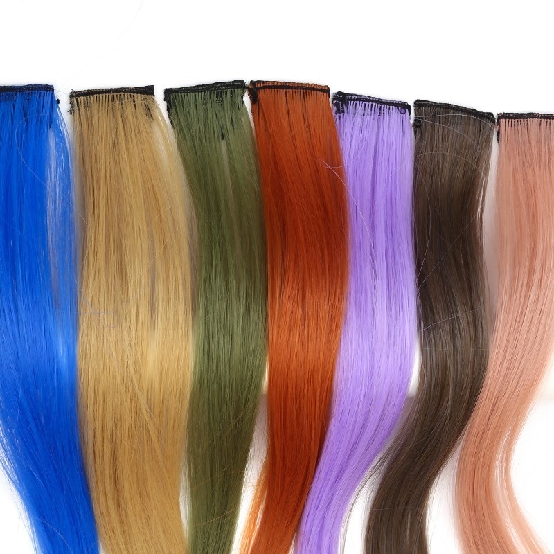 Tóc Giả Dài Thẳng Không Đường May Màu Sắc Thời Trang Cho Nữ