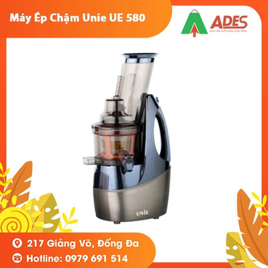 Máy ép chậm UNIE - UE580 - Công suất 240W ép nước hoa quả làm kem dễ dàng - Bảo hành Chính hãng