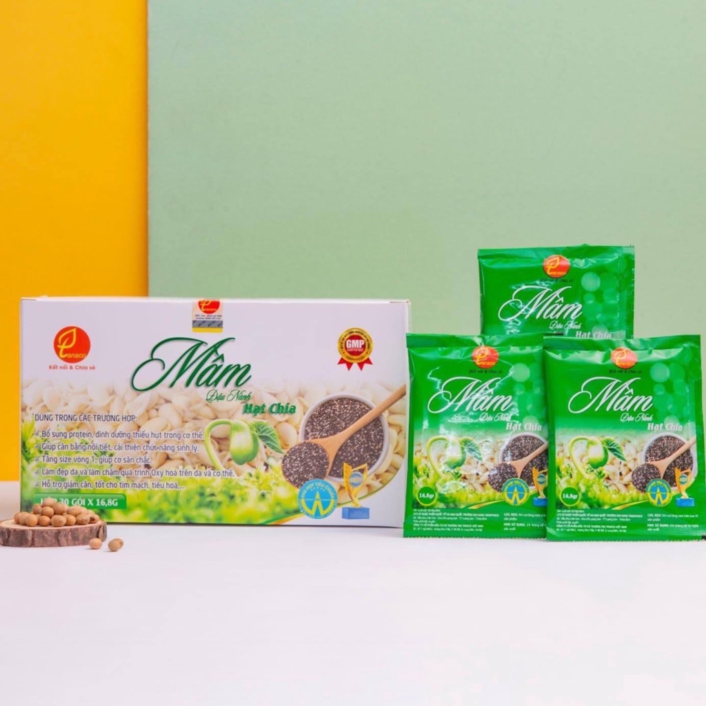 MẦM ĐẬU NÀNH HẠT CHIA bổ sung nội tiết tố tự nhiên, tăng size v1
