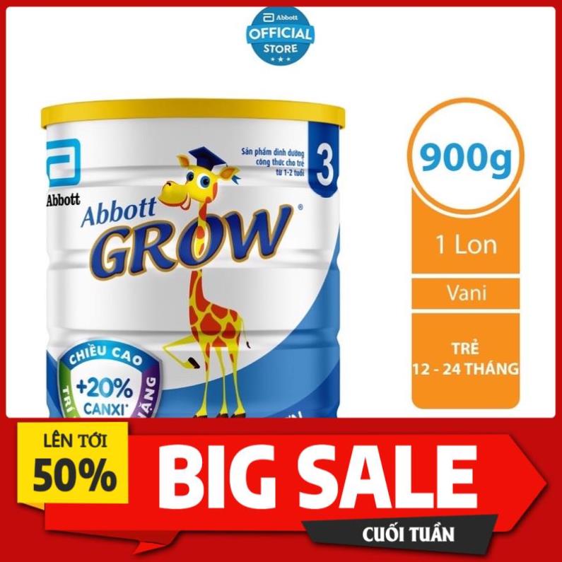 Sữa Abbott grow 3 900g