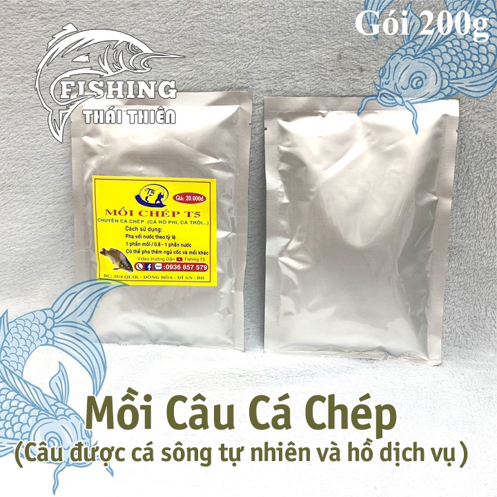 Mồi Câu Cá Chép Vàng T5, Chuyên Chép Tự Nhiên, Hồ Dịch Vụ Cực Nhạy