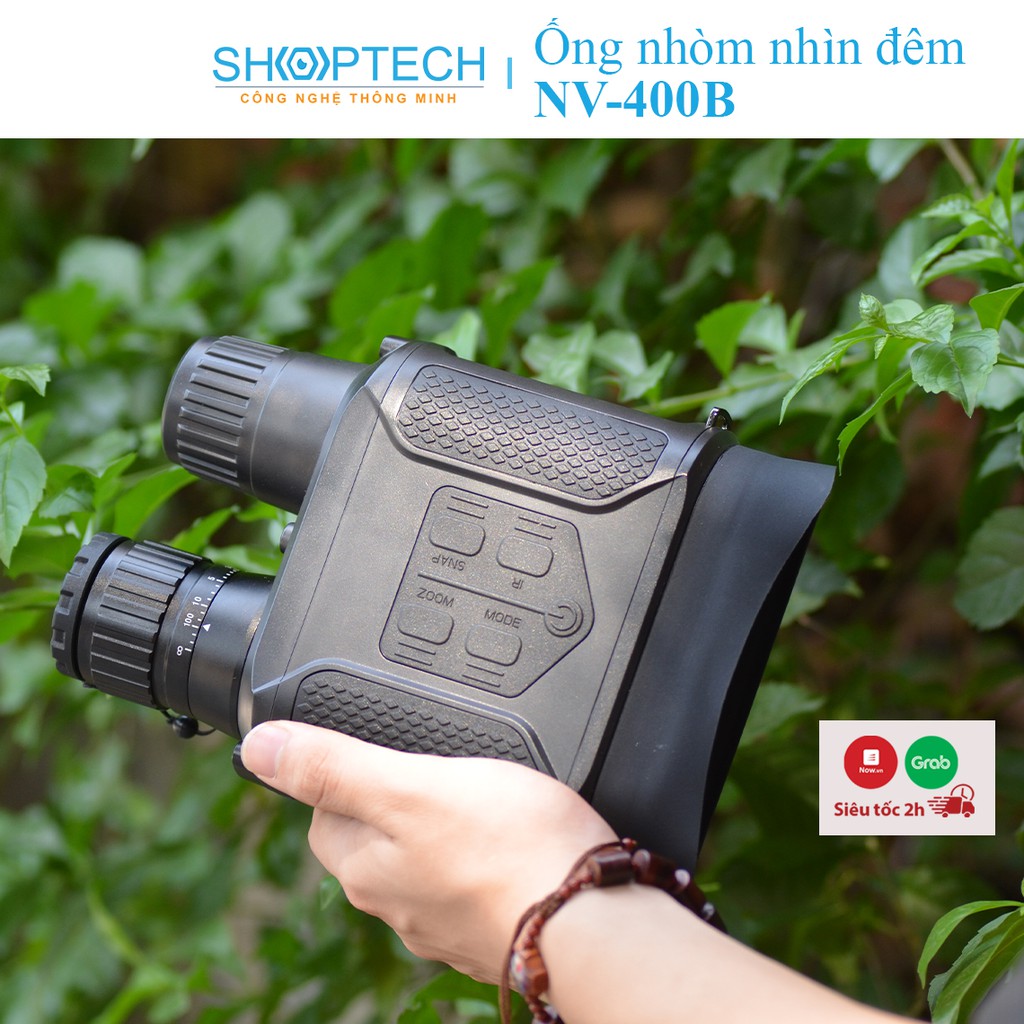 Ống nhòm hồng ngoại 2 mắt Night vision NV-400B cao cấp chính hãng quân sự mini giá rẻ chuyên dụng nhìn đêm