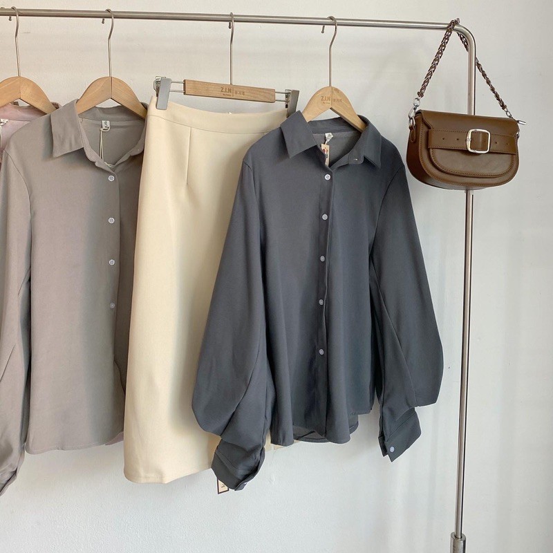 Áo sơ mi tay bồng