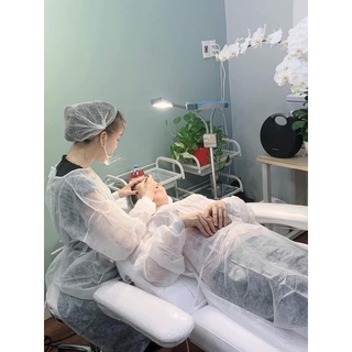 Mũ trùm đầu y tế con sâu bịch (100 cái )