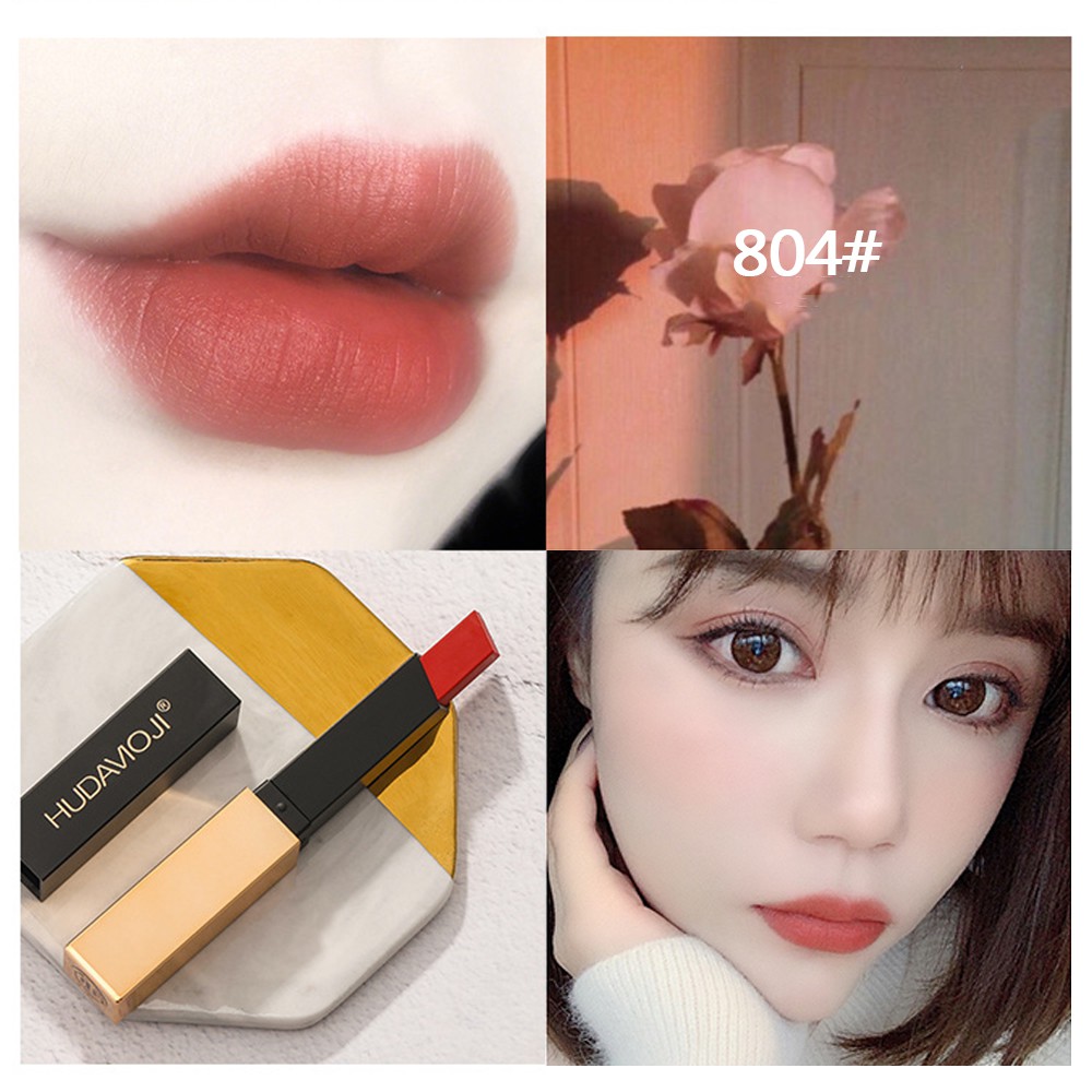 (Hàng Mới Về) Son Lì Hudamoji Chống Nước Lâu Phai 6 Màu Sắc Tùy Chọn Mờ / Matte | BigBuy360 - bigbuy360.vn