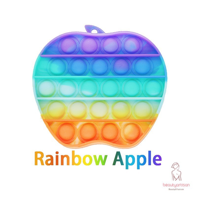 cầu vồng Board Game đồ chơi giáo dục Push bubble Fidget Toy stress relief , Rainbow Đồ chơi bóp bong bóng giải tỏa căng thẳng chất lượng cao Đồ Chơi iáo Dục For Kids - Rainbow Unicorn đồ chơi cho bé gift  -