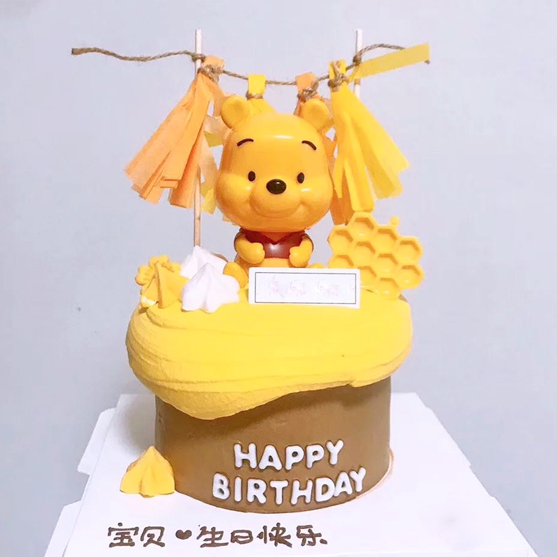 Mô hình trang trí bánh nhân vật hoạt hình Winnie the pooh
