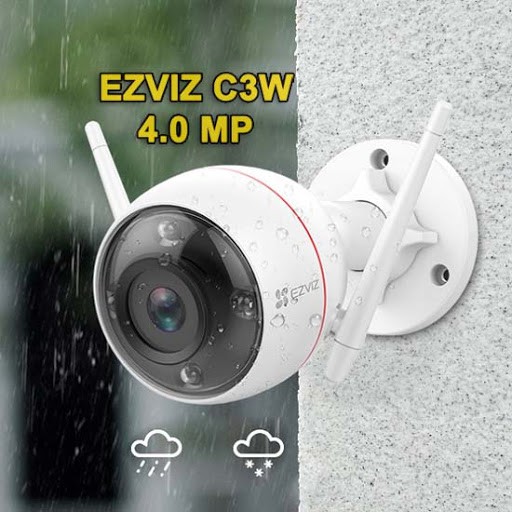 Camera WIFI Ngoài trời EZVIZ C3W-PRO 4MP,IP67 chống bụi nước, Màu Ban Đêm, Âm Thanh 2 Chiều, Đèn và Còi Báo Động, AI