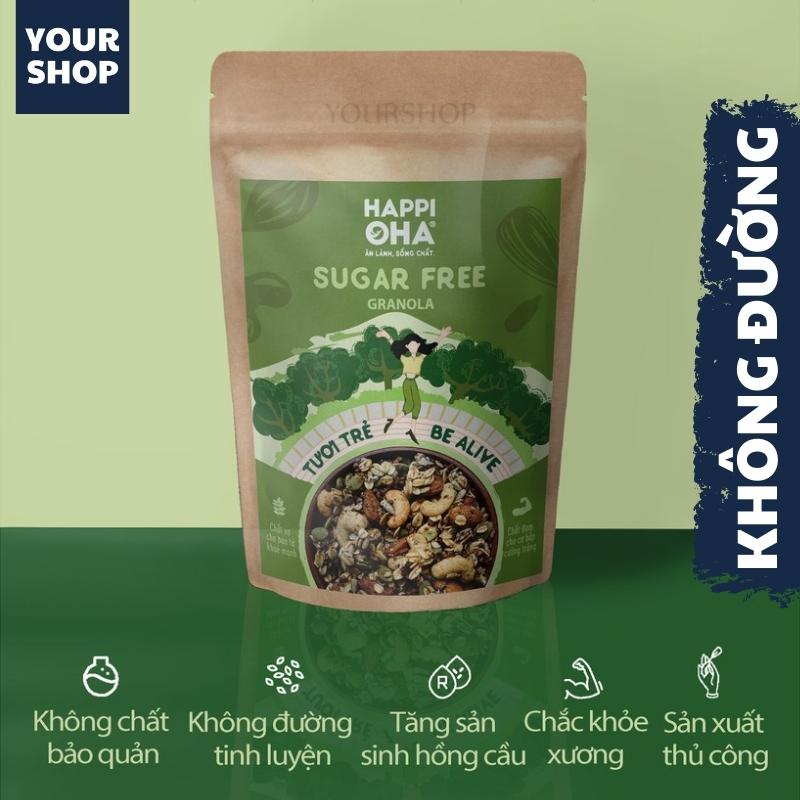 Ngũ Cốc Ăn Kiêng Granola SUGAR FREE - Yourshop - Hỗ trợ giảm cân - Ngũ cốc ăn sáng