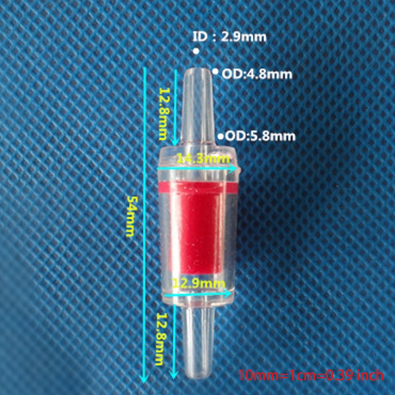 Ống Nhựa Kiểm Tra Nhiên Liệu Một Chiều 3 / 4 / 7mm