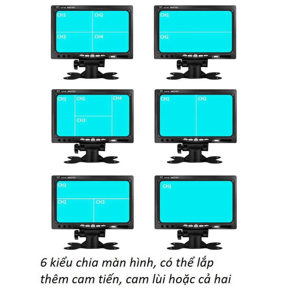 Camera cập lề 2 bên TRÁI PHẢI màn hình 7 inch YOELBAER thị trường rộng hạn chế va quệt tối đa MAN2C | BigBuy360 - bigbuy360.vn