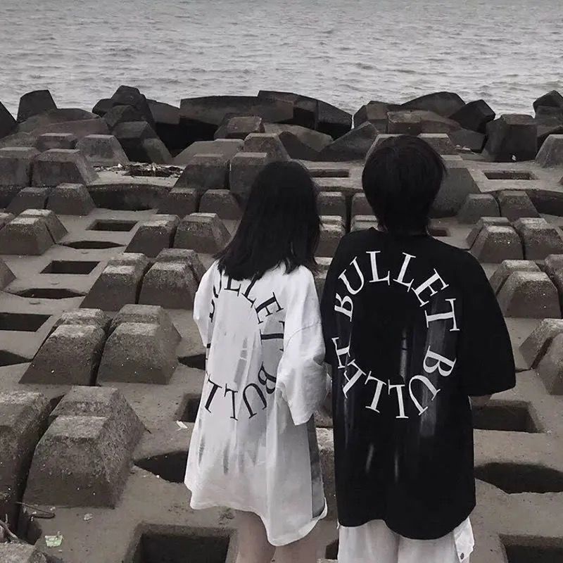 Áo Thun Cotton Ngắn Tay Dáng Rộng In Chữ Thiết Kế Mới Thời Trang Dành Cho Mùa Hè