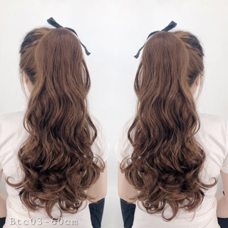 ẢNH THẬT (kèm clip) Tóc giả cột ( buộc ) xoăn lọn