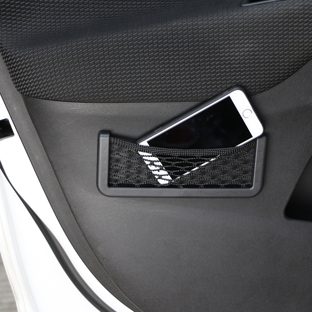 Màu Sắc 1 Túi Lưới Đựng Điện Thoại Gắn Xe Hơi Nissan X-Trail Xtrail T32 Rogue 2014-2020