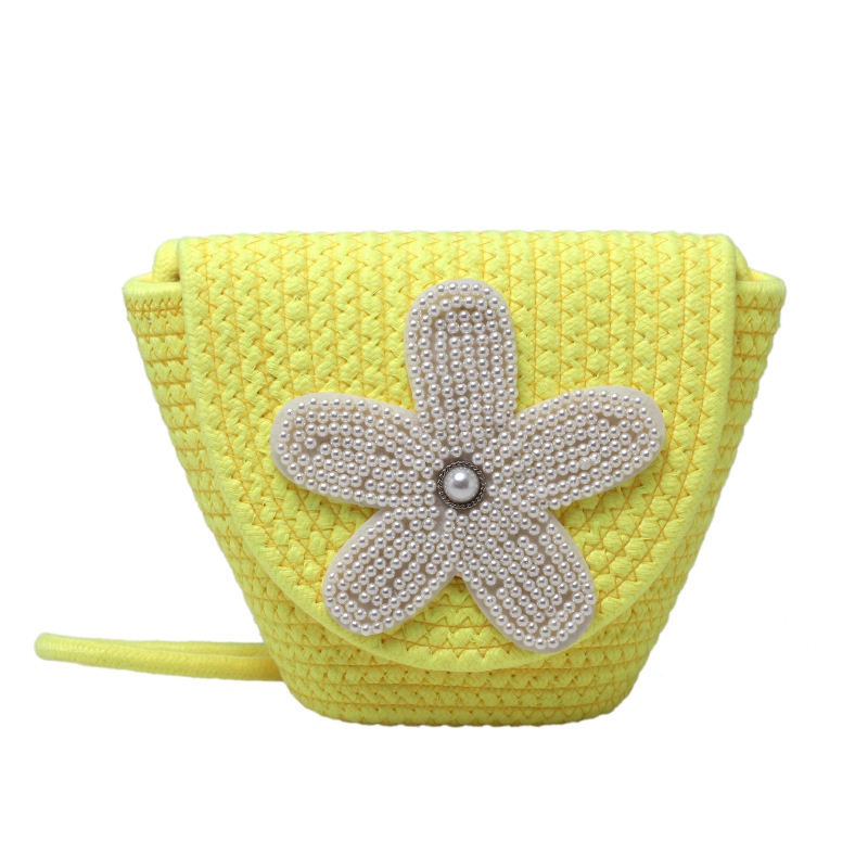 IELGY Túi Đeo Vai Dệt Hình Hoa Thời Trang Mùa Hè Cho Nữ