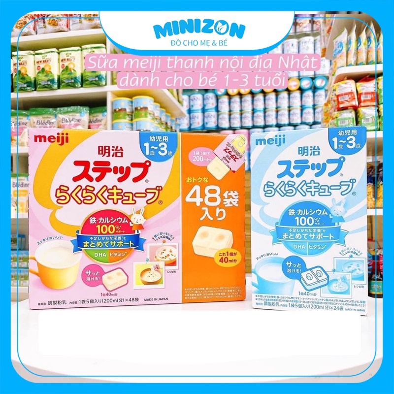 Sữa Meiji 24 Thanh 648g Nội Địa Nhật Bản Giá Tốt | Minizon Kids