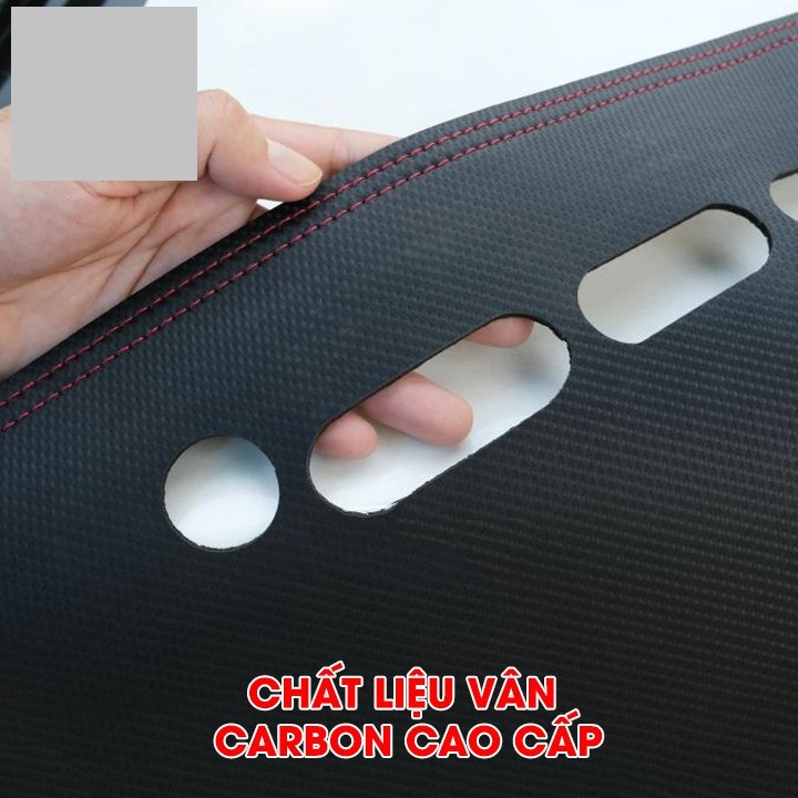 Thảm Taplo Da Cacbon Xe Toyota YARIS 2014-2022, chống nóng tốt, chống trơn trượt, vừa khít theo xe