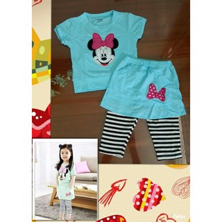 (SALE OFF)Bộ thun quần váy Minnie