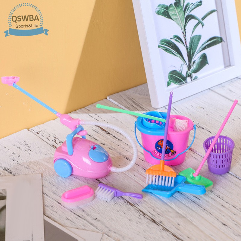 Set đồ chơi 9 món chổi quét nhà mini cho bé