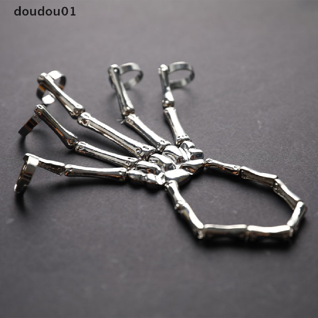 Vòng Đeo Tay Năm Ngón Hình Xương Bàn Tay doudou01 Có Thể Điều Chỉnh Kích Cỡ