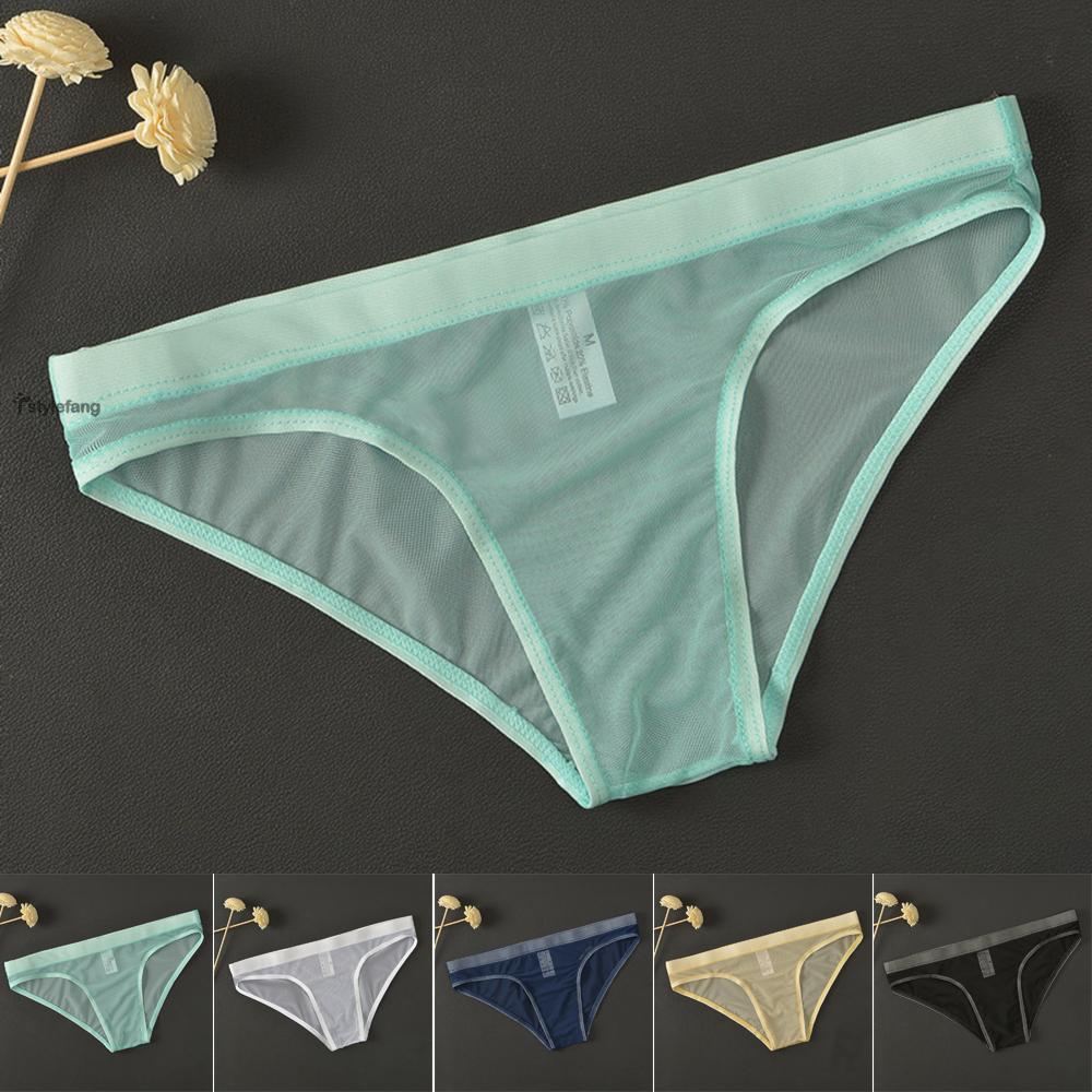 Quần lót thoáng khí vải lưới mỏng xuyên thấu đáy thấp thiết kế thời trang gợi cảm