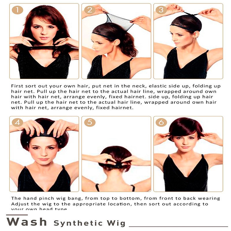 Tóc giả xoăn dài 24" màu cam thời trang nữ