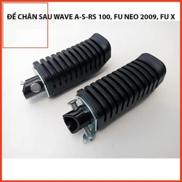 Cặp cao su gác chân sau xe wave A , RS, future zin honda