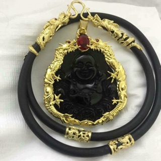 Dây chuyền nam mặt phật Di Lặc mạ vàng cao cấp