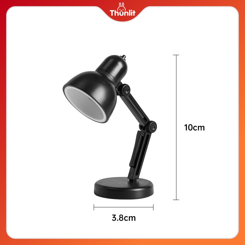 Đèn đọc sách mini Thunlit để bàn có kẹp và đế nam châm tiện dụng