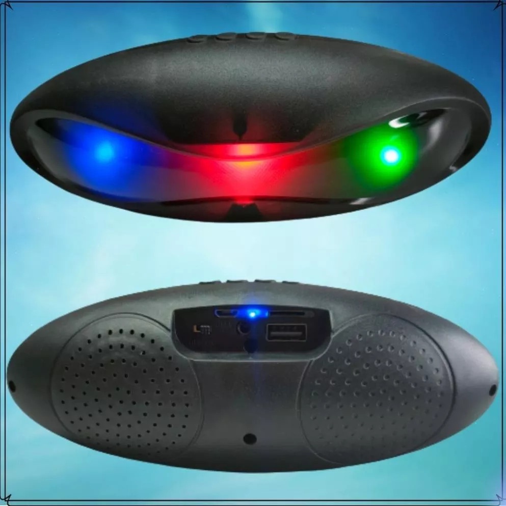 Loa Bluetooth MK-2023 Công Suất 5W, Bass Mạnh, Có Đèn Led Cực Đẹp, Trang Bị Thêm Khe Cắm Thẻ Nhớ, USB, AUX, Loa để bàn