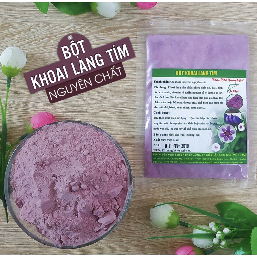 BỘT TẠO MÀU TỰ NHIÊN 50G ( BỘT LÁ NẾP , BỘT KHOAI LANG TÍM , BỘT DÀNH DÀNH , BỘT LÁ CẨM , BỘT CỦ DỀN )