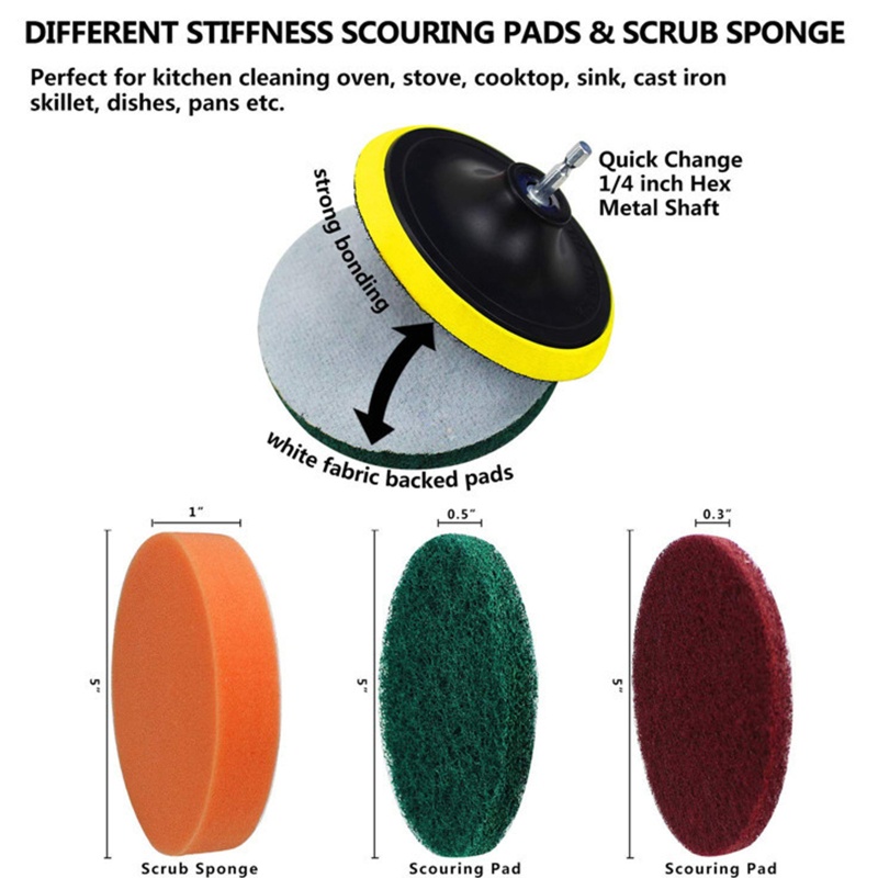 Set 12 Cọ Vệ Sinh Xe Ô Tô Đa Năng Tiện Dụng