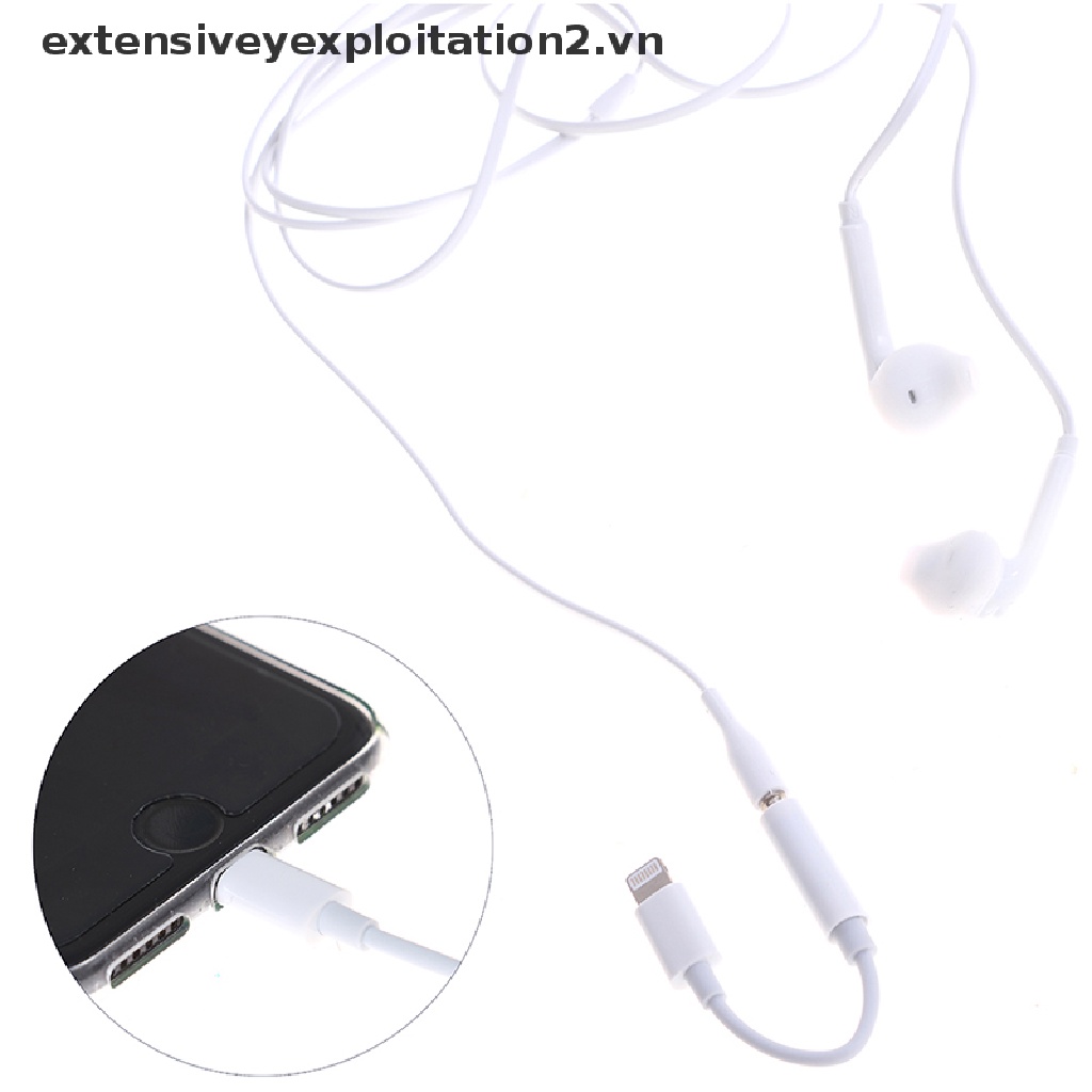 Set 2 dây cáp chuyển đổi âm thanh tai nghe cho iPhone