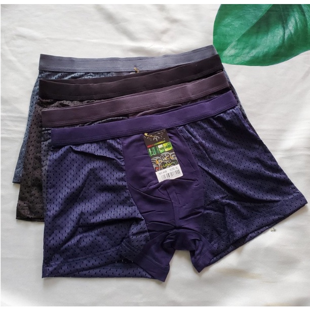 Quần Lót Nam BOXER Lưới Nhật Thông Hơi Thoáng Khí Kháng Khuẩn Co Giãn Thoải Mái LOTNAM10