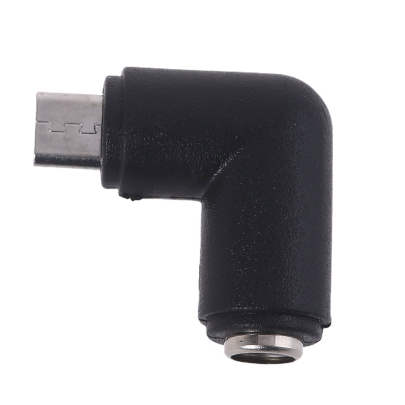 Đầu Chuyển Đổi Nguồn Điện Góc 90 Độ5.5X2.1Mm Dc Sang Micro Usb Cho Điện Thoại / Máy Tính Bảng Đen