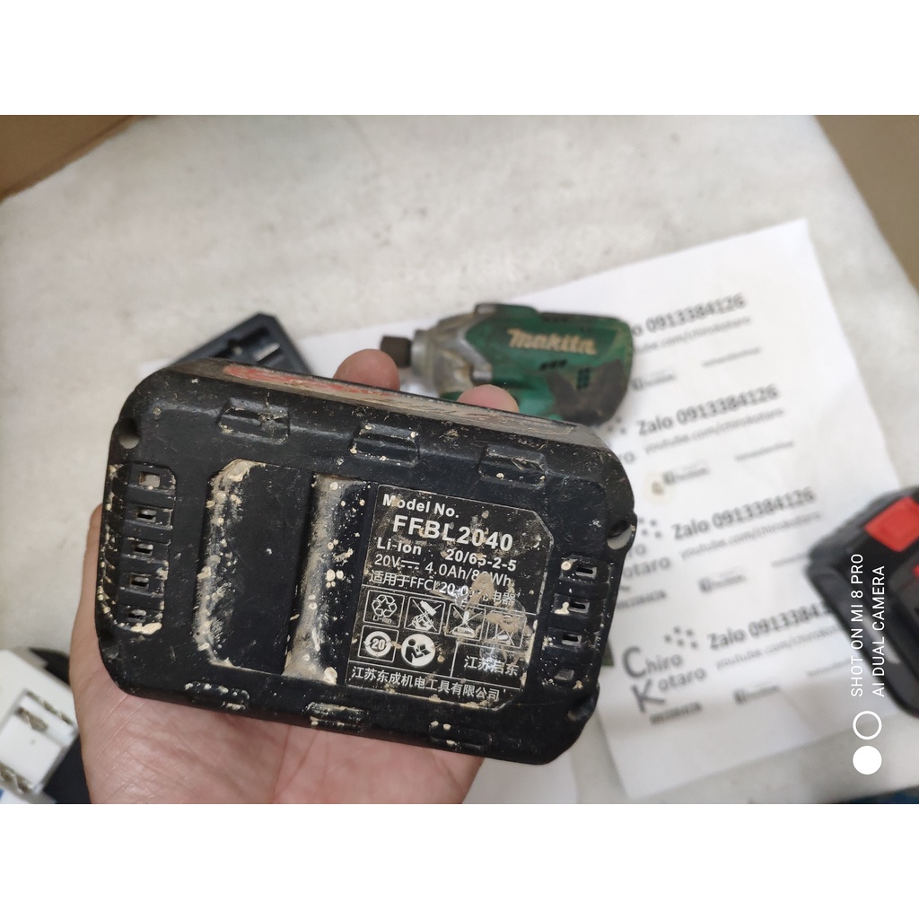 Đế chuyển chân pin máy Makita LXT 2 chân, 3 chân sang dùng pin DCA 20V