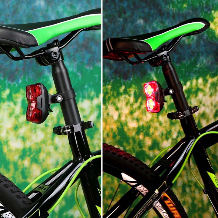 Đèn led đuôi xe đạp 3 chế độ sáng bóng led báo hiệu xe phía sau đảm bảo an toàn