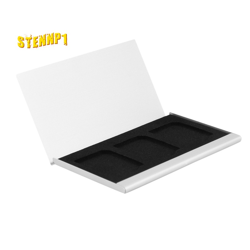Hộp Đựng 3 Thẻ Nhớ Sd Bằng Hợp Kim Nhôm