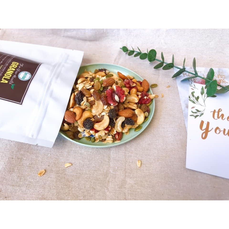 Ngũ cốc ăn kiêng Mixed Granola thập cẩm các loại hạt yến mạch hạnh nhân- Ngũ cốc dinh dưỡng cho bà bầu, trẻ em, giảm cân